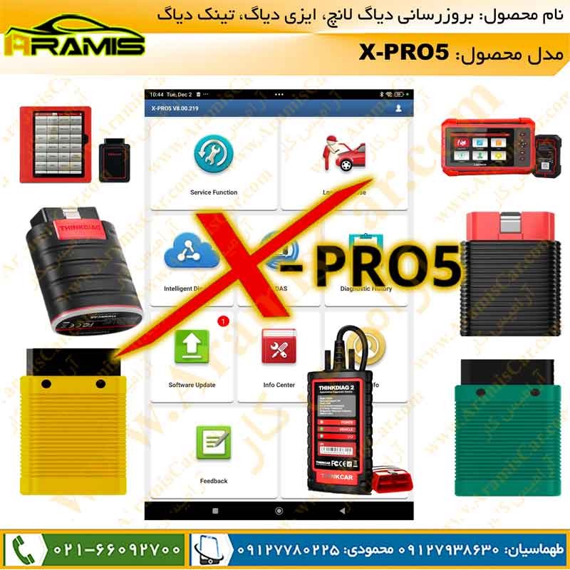 لیست سخت افزار های تحت پوشش برنامه عیب یابی ایکس 431 مدل پرو