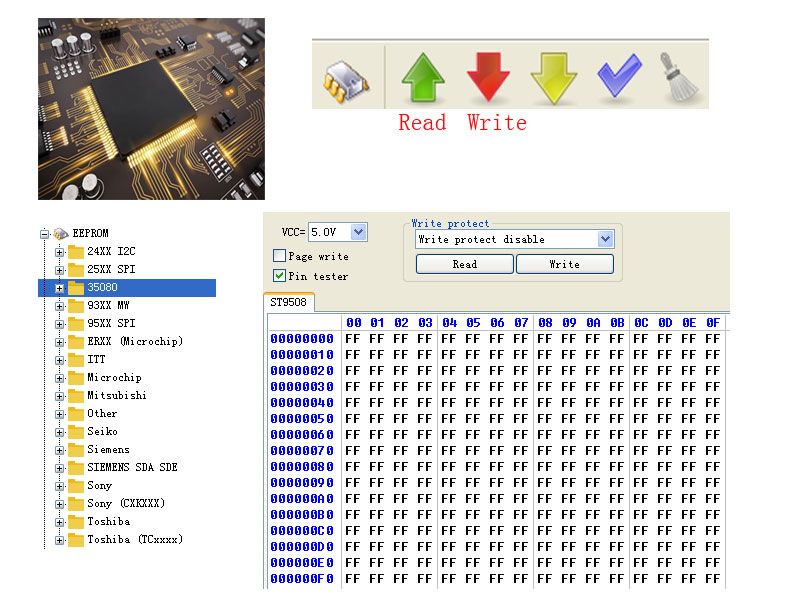 پروگرام EEPROM با دستگاه IPROG+